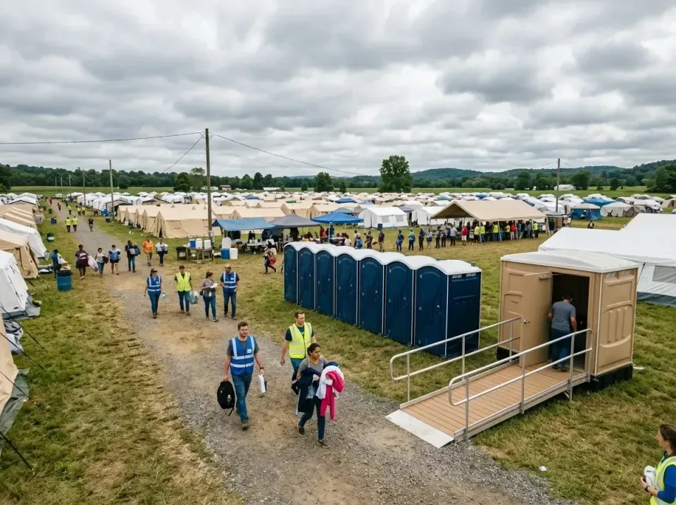 disaster-relief-camp-restrooms-010 — frequently asked questions, Dumpster & Portable Bathrooms Rental in Mounds View, MN